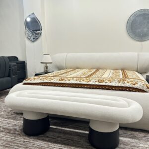 royal orbit bed set with ottoman dressing table & mirror
